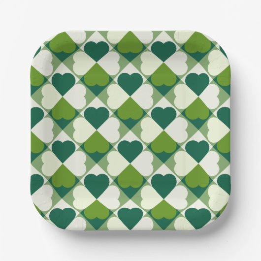 St. Patrick's Day Pattern Pappteller (Vorderseite)