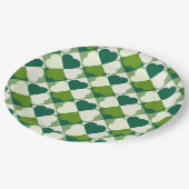 St. Patrick's Day Pattern Pappteller (Schrägansicht)