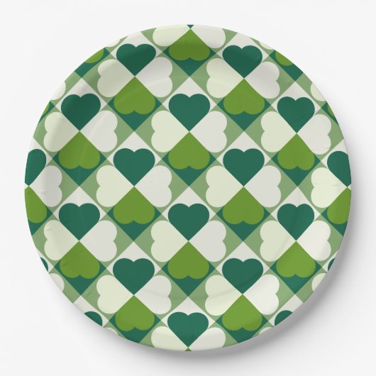 St. Patrick's Day Pattern Pappteller (Vorderseite)