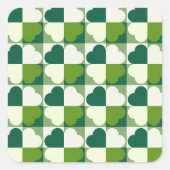 St. Patrick's Day Pattern Quadratischer Aufkleber (Vorderseite)