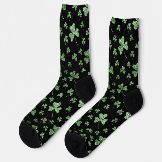 St Patrick's Day Pattern Socken (Linkes Detail)