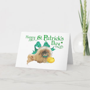 St Patricks Day Pekingese Karte