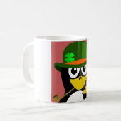 "ST. PATRICK'S DAY" PENGUIN KAFFEETASSE (Vorderseite Links)