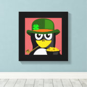 "ST. PATRICK'S DAY" PENGUIN LEINWANDDRUCK (Insitu (Holzboden))