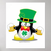 St Patrick's Day Penguin Poster (Vorne)