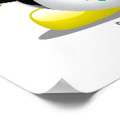 St Patrick's Day Penguin Poster (Ecke)