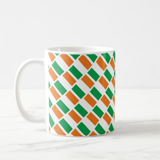 ST PATRICK'S DAY Personalisiert Christlich IRISH F Kaffeetasse (Links)