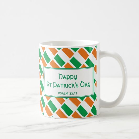 ST PATRICK'S DAY Personalisiert Christlich IRISH F Kaffeetasse (Rechts)