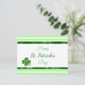 St Patrick's Day Personalisiert Postkarte (Stehend Vorderseite)