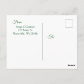 St Patrick's Day Personalisiert Postkarte (Rückseite)