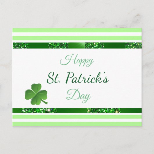 St Patrick's Day Personalisiert Postkarte (Vorderseite)