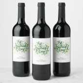 St. Patrick's Day Personalisiert Wine Labels Weinetikett (Flaschen)