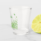 St. Patrick's Day personalisiertes Kleeblatt Schnapsglas (Rechts)
