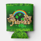 St. Patrick's Day Personalize Name or Text Dosenkühler (Rückseite)