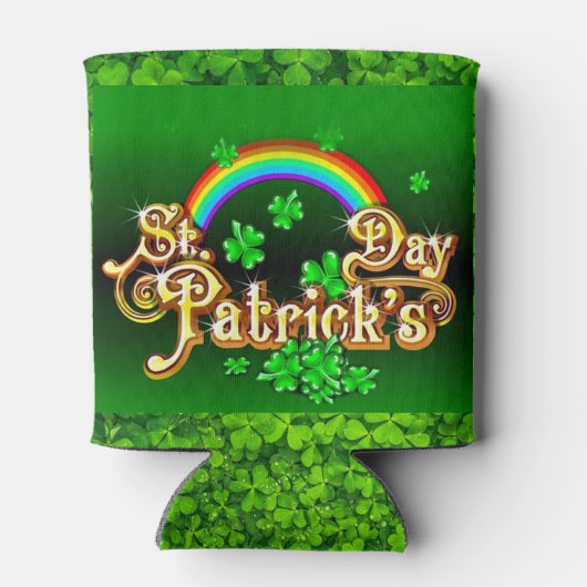 St. Patrick's Day Personalize Name or Text Dosenkühler (Rückseite)