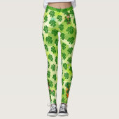 St Patrick's Day Personalize Name or Text Greeting Leggings (Vorderseite)