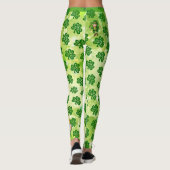 St Patrick's Day Personalize Name or Text Greeting Leggings (Rückseite)