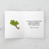 St. Patrick's day photo card Karte (Innenseite)