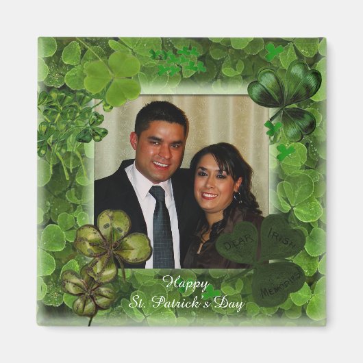 St. Patrick's Day Photo Magnet (Vorne)