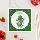 St. Patrick's Day Pickle 2025 Serviette (Beispiel)