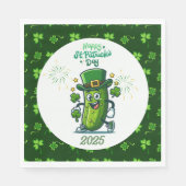 St. Patrick's Day Pickle 2025 Serviette (Vorderseite)