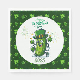 St. Patrick's Day Pickle 2025 Serviette