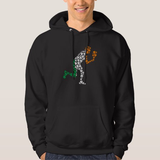 St Patricks Day Pickleball Player Irish C Hoodie (Vorderseite)
