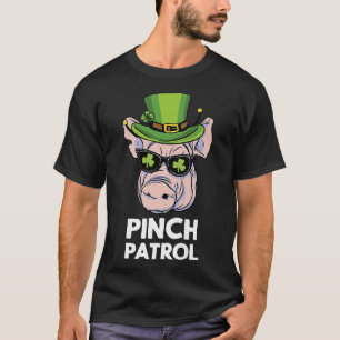 St Patrick's Day Pig Pinch Patrol Clover Irish Sha T-Shirt