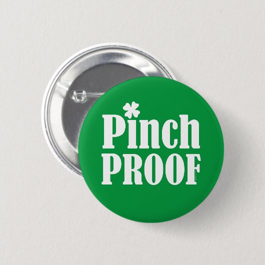St Patrick's Day Pinch Proof Button (Vorne & Hinten)