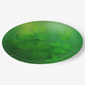 St. Patrick's Day Plate - Clovers Pappteller (Schrägansicht)