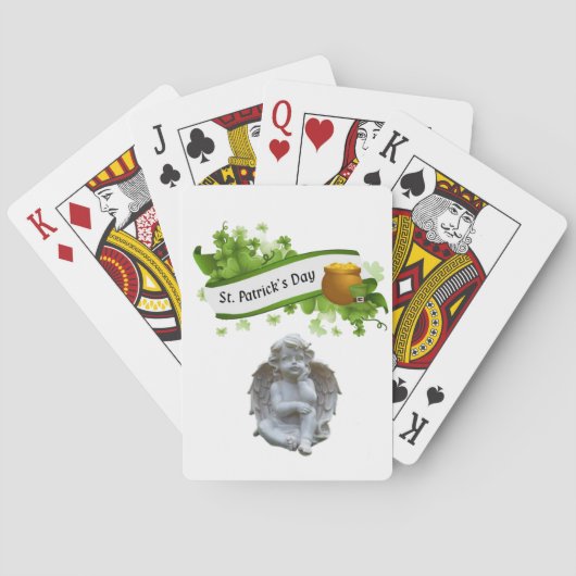 St. Patrick's Day Playing Card Deck Angel Spielkarten (Rückseite)