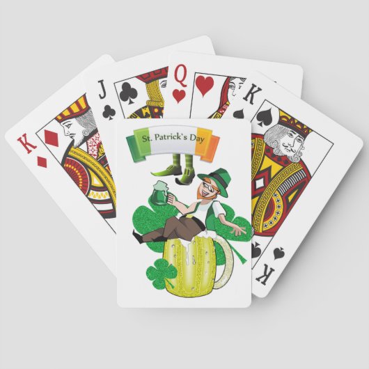 St. Patrick's Day Playing Card Deck Beer Spielkarten (Rückseite)