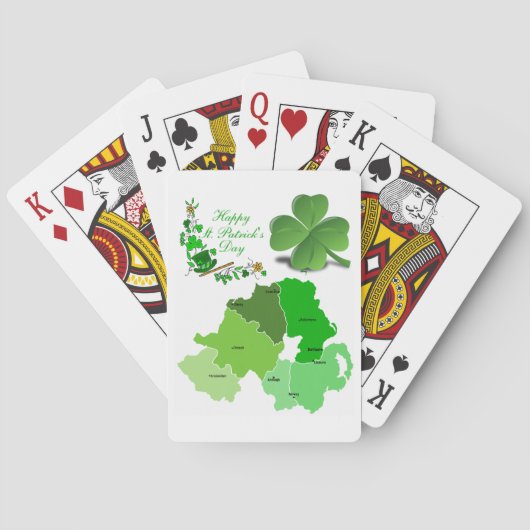 St. Patrick's Day Playing Card Deck Spielkarten (Rückseite)