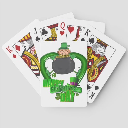 St. Patrick's Day Playing Card Deck Spielkarten (Rückseite)