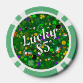 St. Patrick's Day Poker Game Good Lucky Charms Pokerchips (Rückseite)