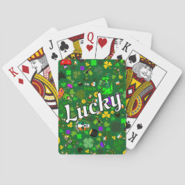 St. Patrick's Day Poker Game Good Lucky Charms Spielkarten