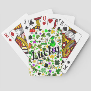 St. Patrick's Day Poker Game Good Lucky Charms Spielkarten