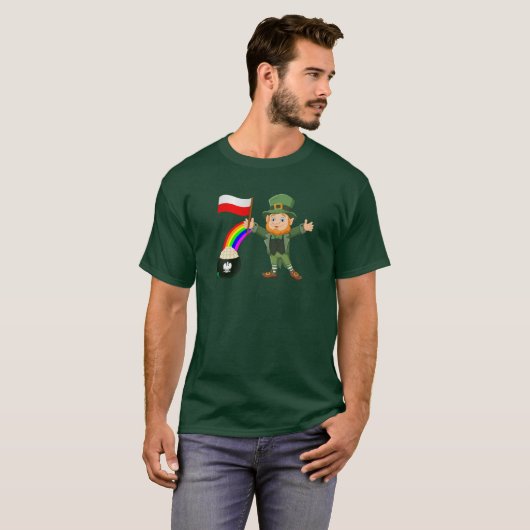 St. Patricks Day Polnischer T - Shirt (Vorne ganz)