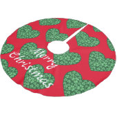 St. Patrick's Day Polyester Weihnachtsbaumdecke (Schrägansicht)