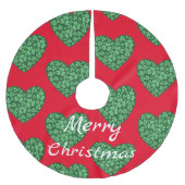 St. Patrick's Day Polyester Weihnachtsbaumdecke (Vorderseite)