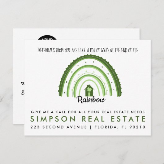 St Patricks Day Pop by real Anwesen Ankündigungspostkarte (Vorne/Hinten)