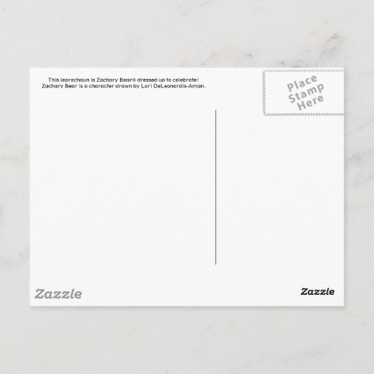 St Patricks Day Post Card Postkarte (Rückseite)