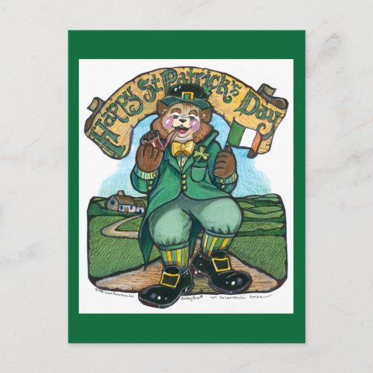 St Patricks Day Post Card Postkarte (Vorderseite)