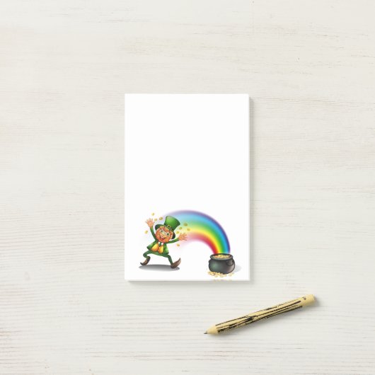 St. Patrick's Day Post-it Klebezettel (Auf Schreibtisch)