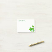 St. Patrick's Day Post-it Klebezettel (Auf Schreibtisch)