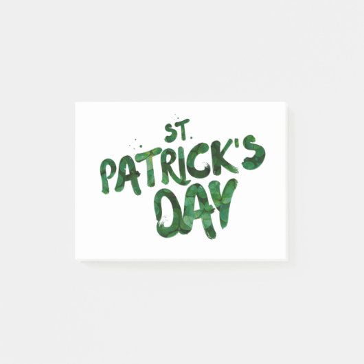 St. Patrick's Day 🍀 Post-it Klebezettel (Vorderseite)