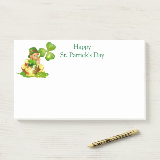 St. Patricks Day Post-it-Notes Post-it Klebezettel (Auf Schreibtisch)
