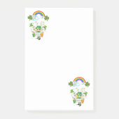 St. Patrick's Day Post it Notes Rainbow Post-it Klebezettel (Vorderseite)