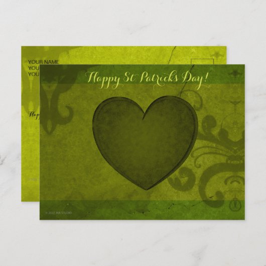 St. Patrick's Day Postcard Postkarte (Vorne/Hinten)