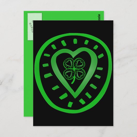 St Patrick's Day Postcard Postkarte (Vorne/Hinten)